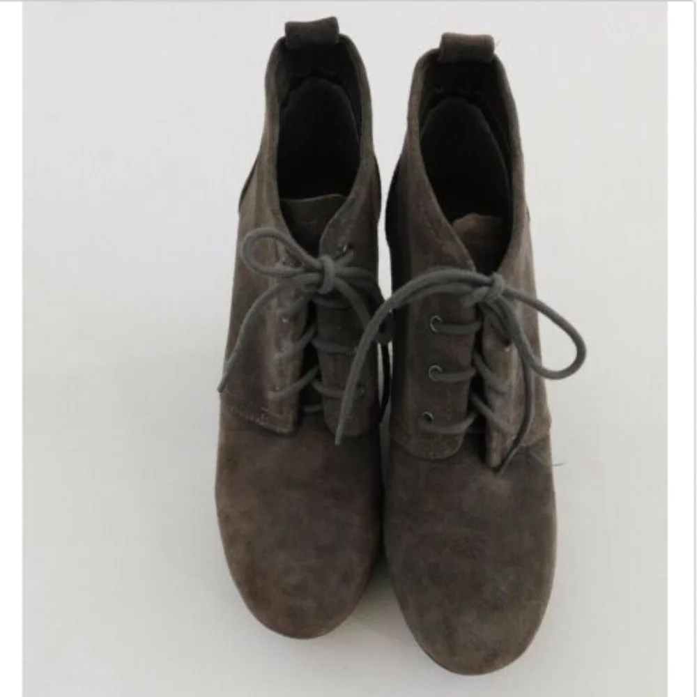 Jessica Simpson Wedges High Heel Booties Gray 7 M - Picture 6 of 8